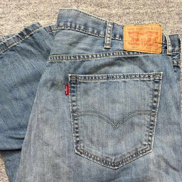 Levis 559 Mens Jeans Straight Leg Regular Fit Denim Lightweight 40x30 - Picture 3 of 10